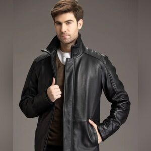 Vintage Danier Black Leather Jacket Size Extra Large